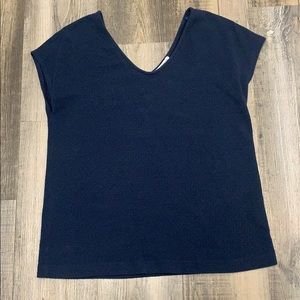 Green Envelope Blue Top